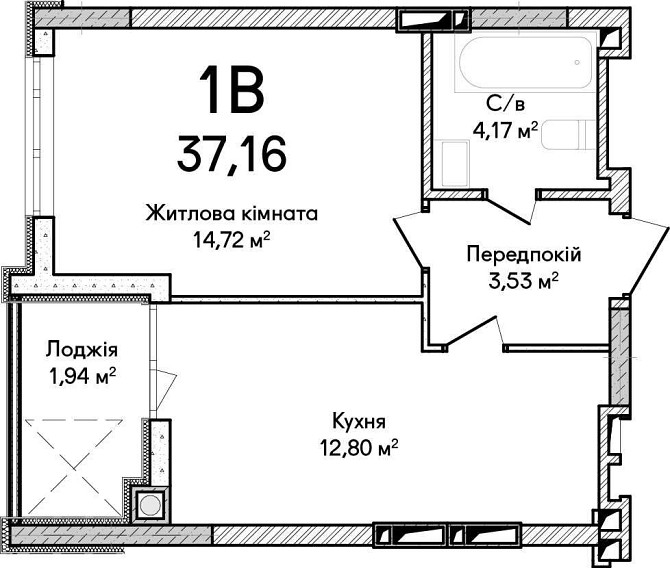 1к квартира 37.16м². Продаж/Розтермінування до 36 місяців! Ірпінь - зображення 6