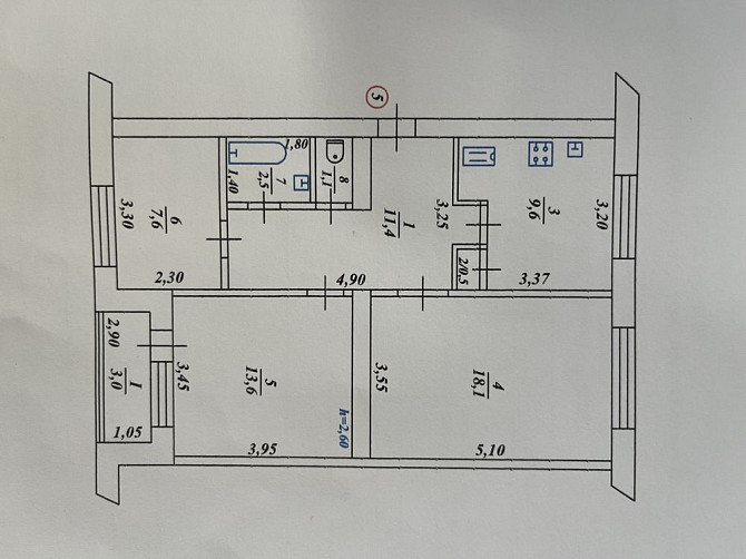 Продаж 3х комн. квартири від ВЛАСНИКА с.Боромля Boromlia (Sumska obl.) - photo 1