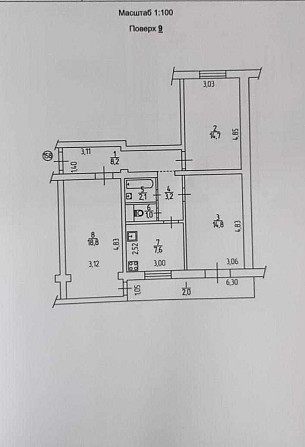 Продажа 3-к квартиры 72,4м2 на Русановке Без Комисии Kyiv - photo 2