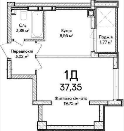 Ваш новий стиль життя: 1-кімнатна квартира у ЖК "Синергія Сіті"! Ірпінь