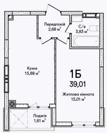 Простора 1-кімнатна квартира 40.3 м² у ЖК "Синергія Сіті"! Ірпінь - зображення 7