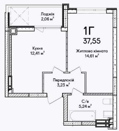 Пропонуємо 1-кімнатну квартиру площею 39.1 м² у ЖК "Синергія Сіті"! Ірпінь - зображення 7