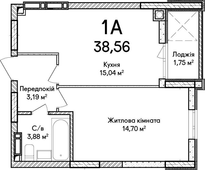 Продається шикарна 1к квартира в комплексі бізнес-класу! Ирпень - изображение 2