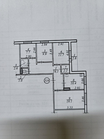 Квартира 4х кімнатна. Лівий берег. 83,5 кв.м. Дніпро - зображення 8