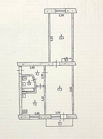 Продам 2-х кімнатну квартиру у центрі міста ,частково з меблями Pavlohrad - photo 1