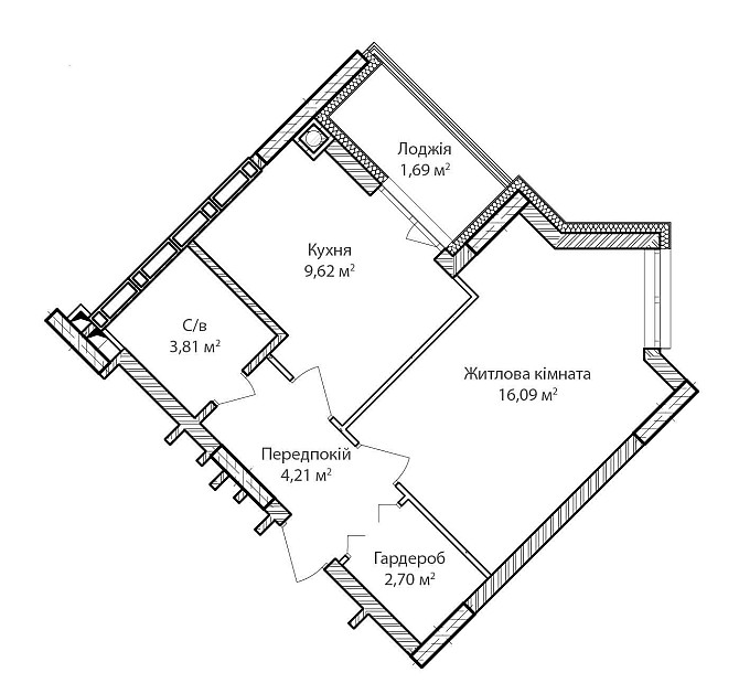 1-кімнатна квартира 41,4м². Поруч парк та набережна! єОселя Ирпень - изображение 7