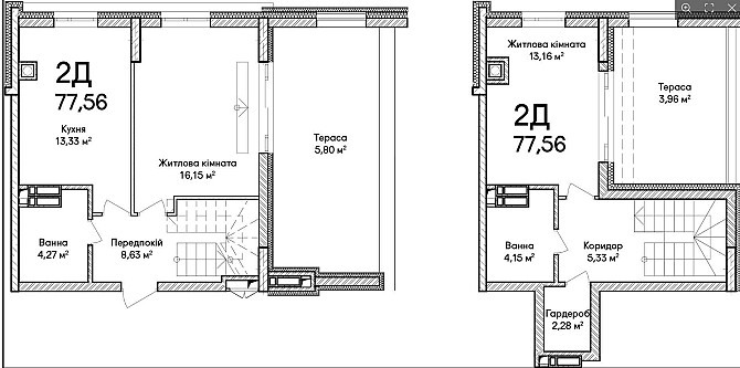 Інвестуйте у ЖК "Синергія Сіті" — Двокімнатна квартира 77.56 м² Ирпень - изображение 2