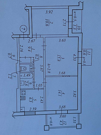 Продам 3-х кімнатну квартиру, вул. Талалихина 5. ВЛАСНИК Степне (Полтавська обл.) - зображення 1