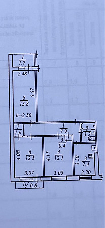 АКТУАЛЬНО!!!Продажа 3к квартиры 65м2, Левобережный 3,Караван Dnipro - photo 8