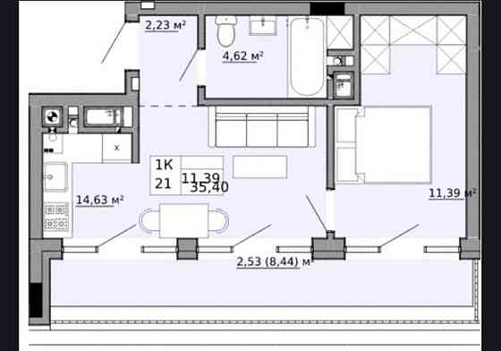 Продаж 1 кім. кв. Фемілі Хаус/ Щурата-Орлика/Топольна. ТЕРМІНОВО Lviv