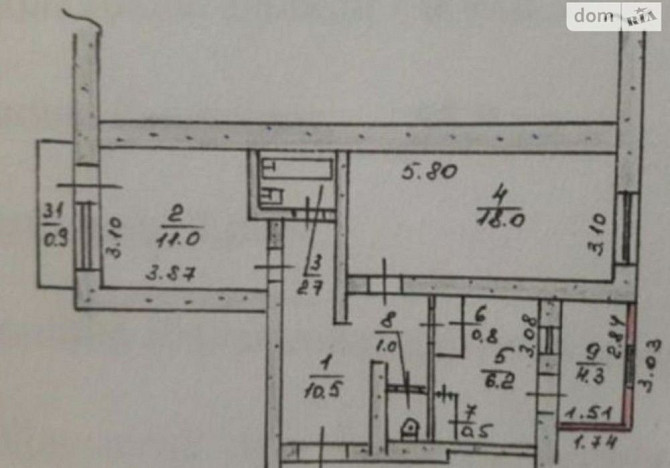 продаю 2k квартиру + Гараж! 52 квадратных м. Крива Балка  - photo 5