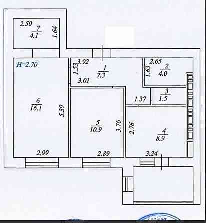 Продаж 2-х кімн, 59 м2, ЖК Сади Вишневі, Вишневе, вікна на парк.48500$ Вишневое