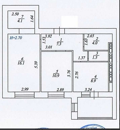 Продаж 2-х кімн, 59 м2, ЖК Сади Вишневі, Вишневе, вікна на парк.48500$ Вишневое - изображение 1