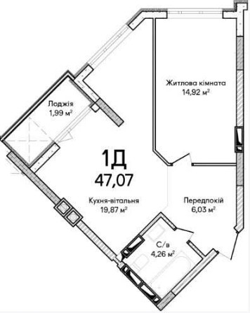 1-кімнатна квартира у ЖК "Синергія Сіті" – простір для ваших мрій! Ирпень - изображение 2