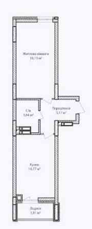 Простора 1-кімнатна квартира 43.72 м² в ЖК "Синергія Сіті"! Ирпень