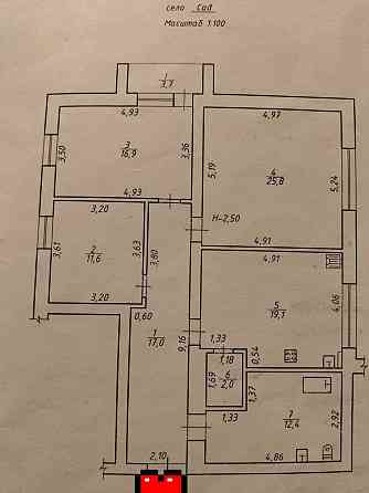 Продаж 3к квартири в с. САД Сад