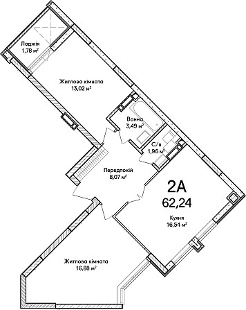 В продажі 2 кімнатна квартира 62.24 м2 Іrpin - photo 7