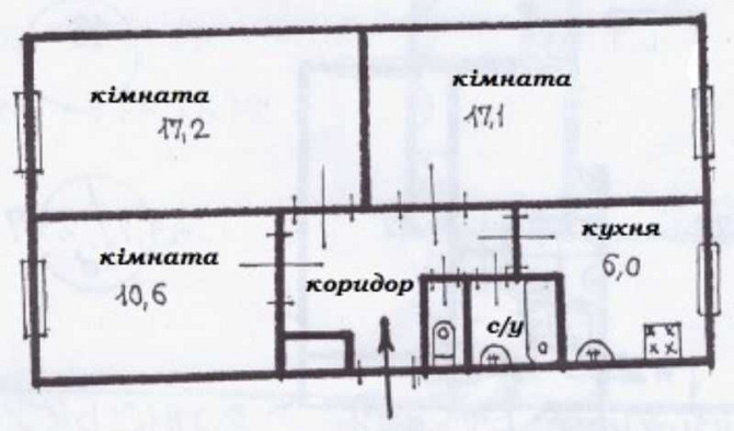 Продам  3 кімнатну квартиру в шикарному місці Одесса - изображение 2