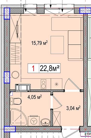 Смарт-Квартира 22,8 м2 з зем.ділянкою за 13812$ Биковня Київ - зображення 1