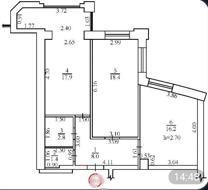 Продам 2-х.кім.квартиру на ЖК"Набережна" Белая Церковь - изображение 3