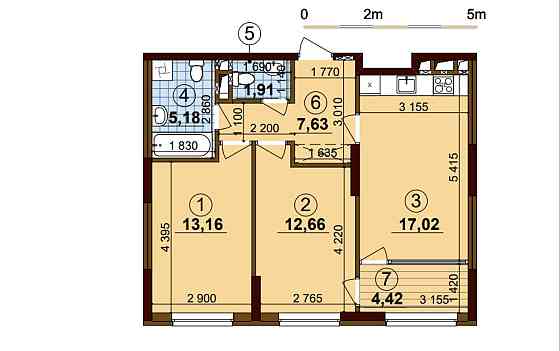 Продаж Варшавський+, 2к+кухня-студіо. 2поверх. Власник. Киев