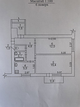 Продам 2к, нагорка, центр Dnipro - photo 1