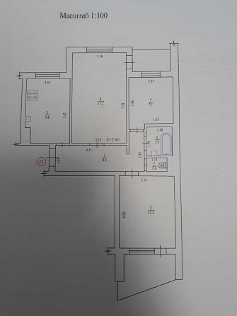 Продам 3-кімнатну квартиру Мотель Грушевського Полтава - зображення 1