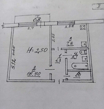 Продається 1-но кімнатна чешка Кривий Ріг - зображення 2