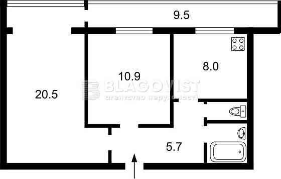 Продаж квартири вул. Березняківська 14, 2кімн., 49м.кв Киев