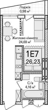 Студія у ЖК Синергія Сіті! Нереальна знижка -5% при повній оплаті! Ирпень