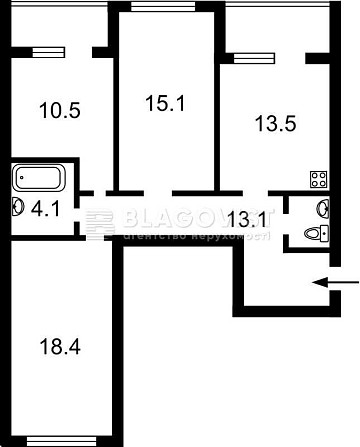 Продам 3-кімн 80м.кв. ЖК Медовий 1 кадетський Гай 10 ! Киев - изображение 3