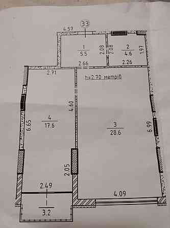 Продам квартиру 58м2 на 4 поверсі ЖК Айсберг Sumy