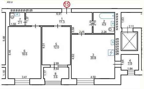 Продаж 2-кімнатна квартира 76.66 м² в ЖК Компаньйон ВЛАСНИК! Сокільники