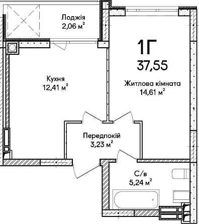 Без комісії! 1-кімнатна квартира в ЖК Синергія Сіті. Розтермінування Ирпень