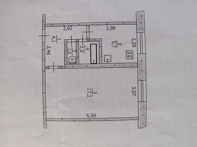 Продам 1 - комнатную квартиру. Pavlohrad - photo 1