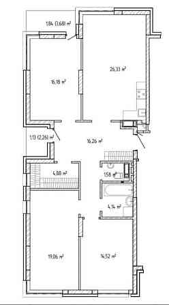 Продам 3 кім.квартиру. ЖК «Krona Park 2». 106м2. Терміново! Brovary