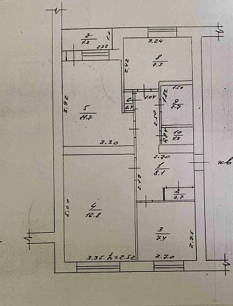 Породам квартиру 3 кімнати, 57.6 м2, м. Тальне, Черкаська обл. Talne - photo 3