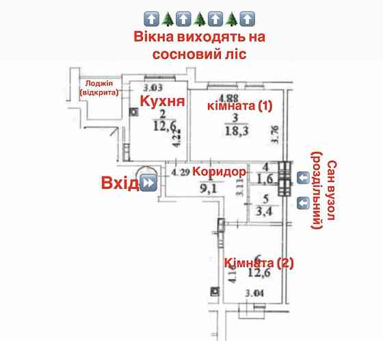 БЕЗ % 2к квартира ЖК Forest Park, Оболонський район, Мінський масив Київ