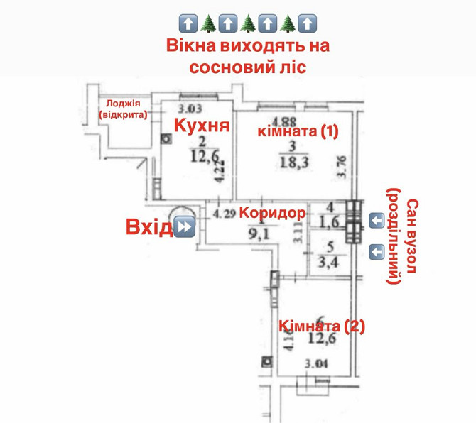 БЕЗ % 2к квартира ЖК Forest Park, Оболонський район, Мінський масив Київ - зображення 2