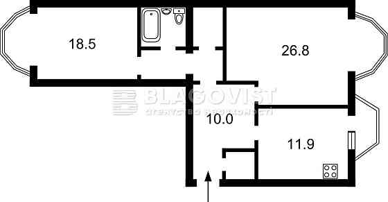 Продам 2-х кім.квартиру Волоська,51/27   82кв.м ст.м"Контрактова площа Киев