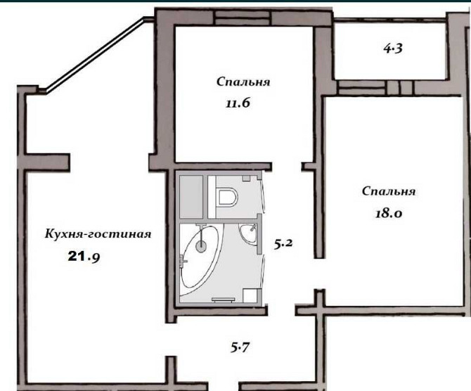 2 - кімнатна квартира по вул. Ю. ЗдановськоЇ 83а Київ - зображення 1