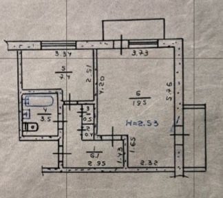 Продам 1-о кімнатну квартиру м-н 5й Зарічний Кривий Ріг - зображення 1