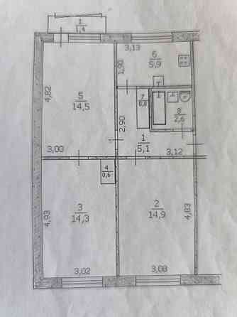 Продам квартиру срочно 3 комнатную ,м Терновка. Терновка