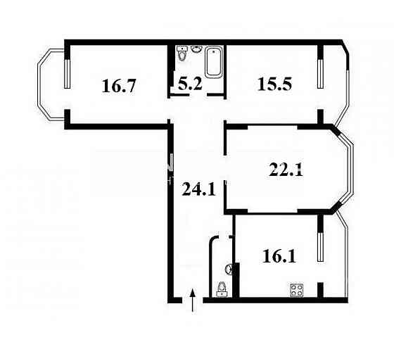 Без %! Академгородок. Коцюбинское. Продажа. 3-комн. ул. Пономарева, 26 Коцюбинське