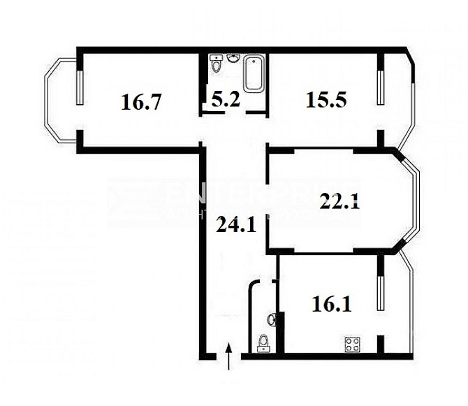 Без %! Академгородок. Коцюбинское. Продажа. 3-комн. ул. Пономарева, 26 Коцюбинське - зображення 2