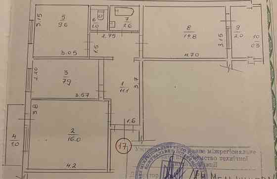 Квартира 3 окремі кімнати, Новий район, 2 поверх. Ужгород