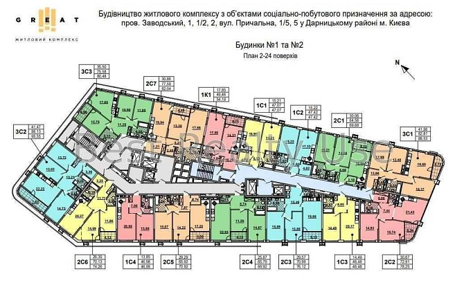 Продам Видова 2к берег дніпро 71.2 м Осокорки Грейт метро Осокорки Киев - изображение 1