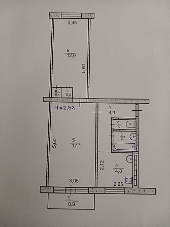 Продам 2х ком.кв. П.Дорошенко 1( бывшая Блюхера) Кривой Рог - изображение 1