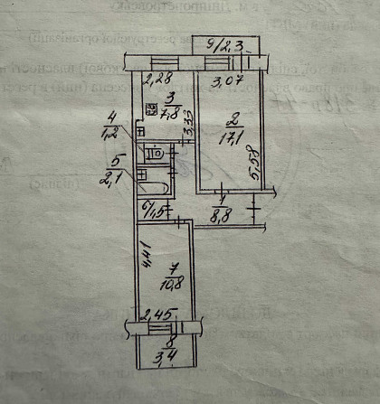 Продам 2х ком квартиру (52кв.м.) ЖМ Победа 3  5-й этаж Дніпро - зображення 2