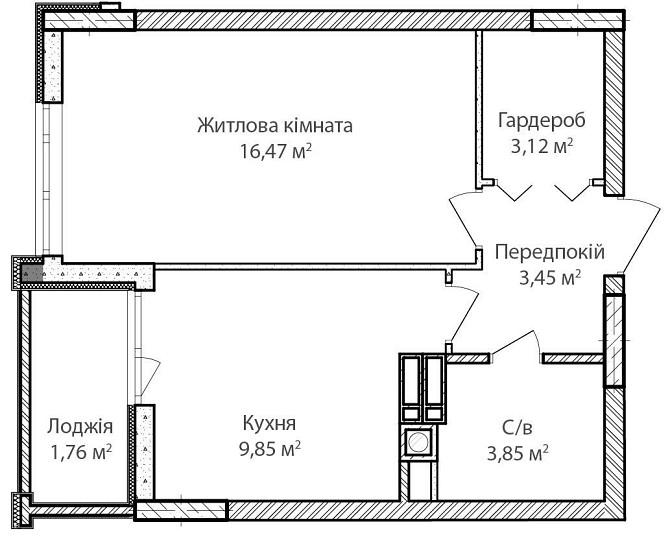 Продам велику однокімнатну квартиру у зданому будинку. БЕЗ КОМІСІЇ‼️ Ірпінь - зображення 2